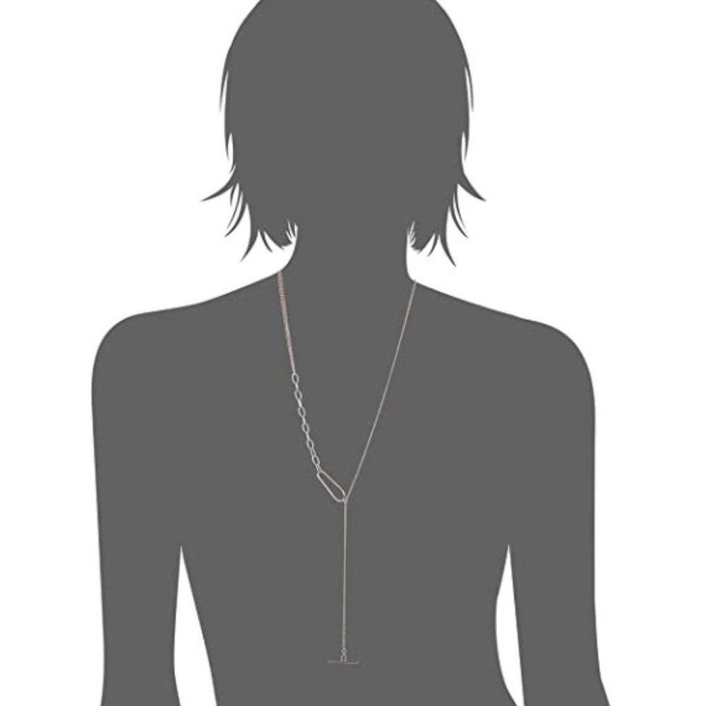 French connection new Bohemian gold ring and chain linear necklace - Picture 4 of 4
